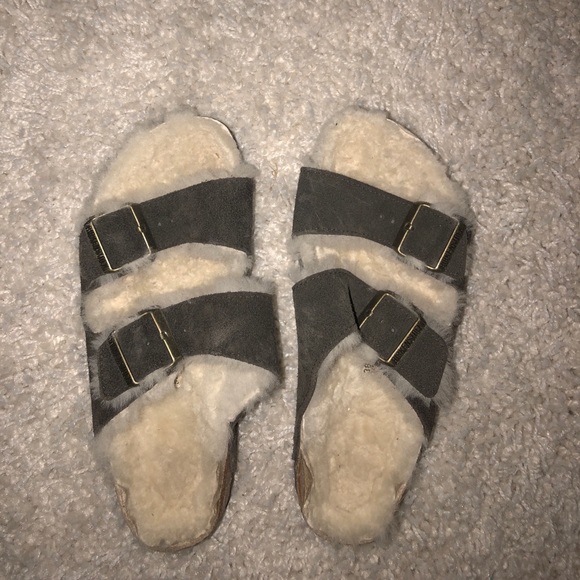 fuzzy birkenstocks cheap